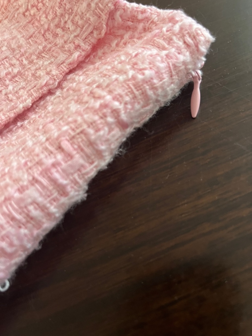 Zara Light Pink Tweed Mini Skort Size S - Picture 7 of 7